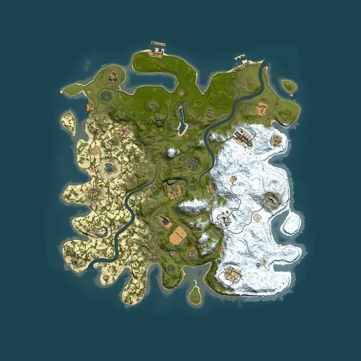 Rust map seed 2063268577, 4000x4000m top-down preview