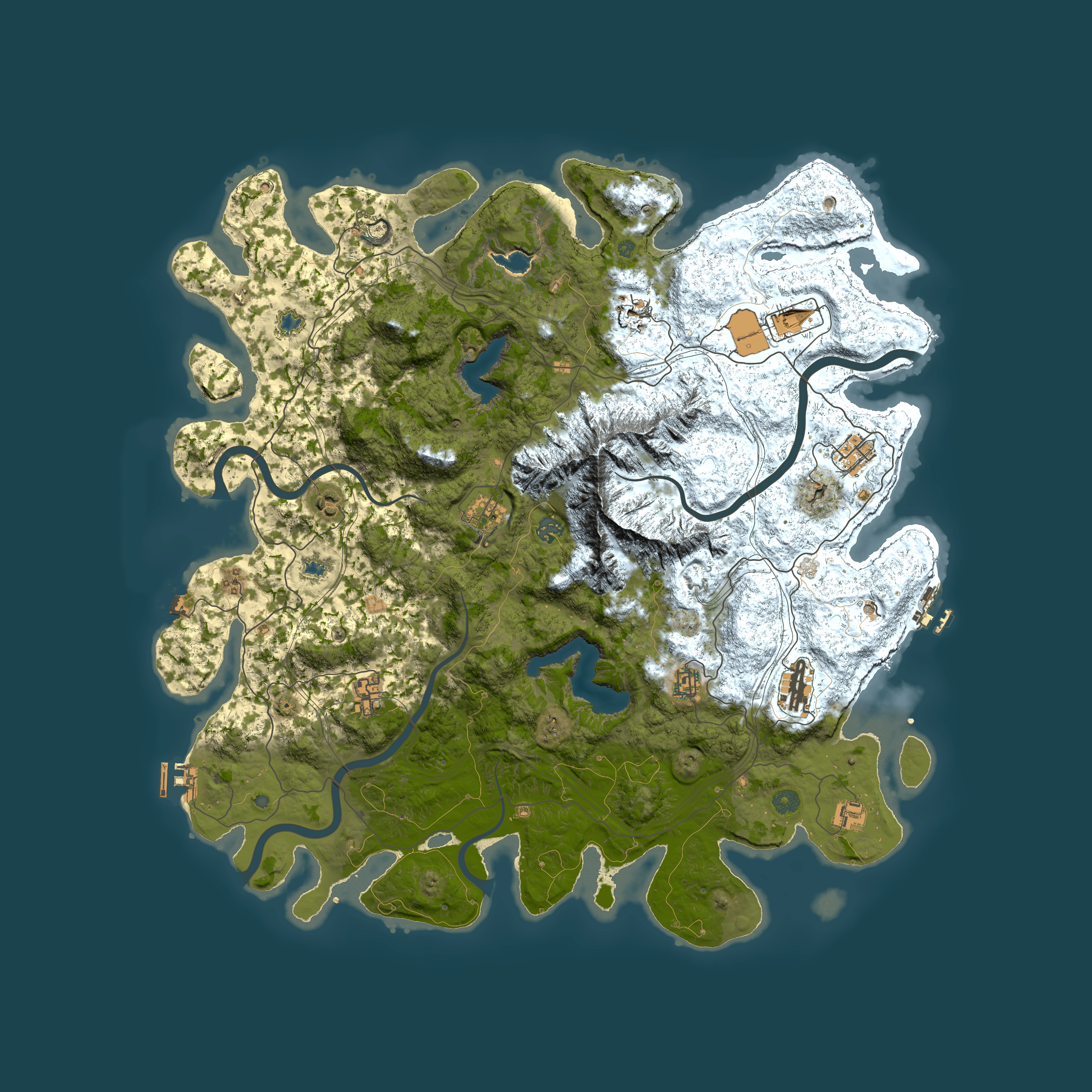 Full top-down render of Rust map seed 1878147653, 5000x5000m