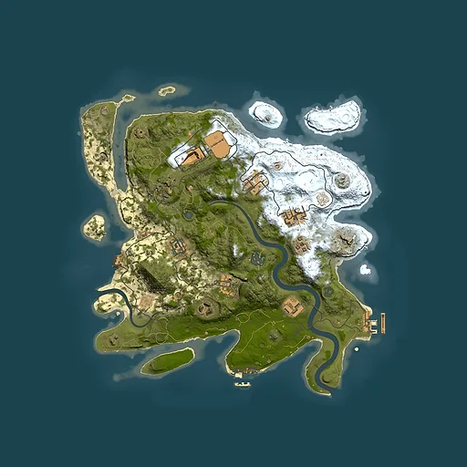 Rust map seed 285479507, 3500x3500m top-down preview