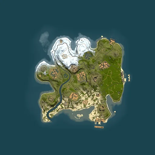 Rust map seed 1555602300, 2500x2500m top-down preview