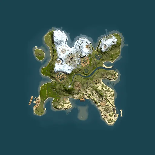 Rust map seed 1077883022, 2500x2500m top-down preview