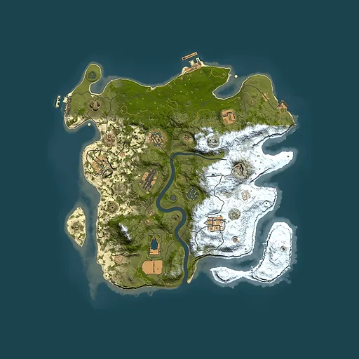 Rust map seed 567062830, 3500x3500m top-down preview
