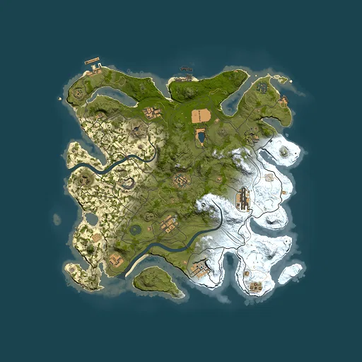 Rust map seed 1337, 3700x3700m top-down preview