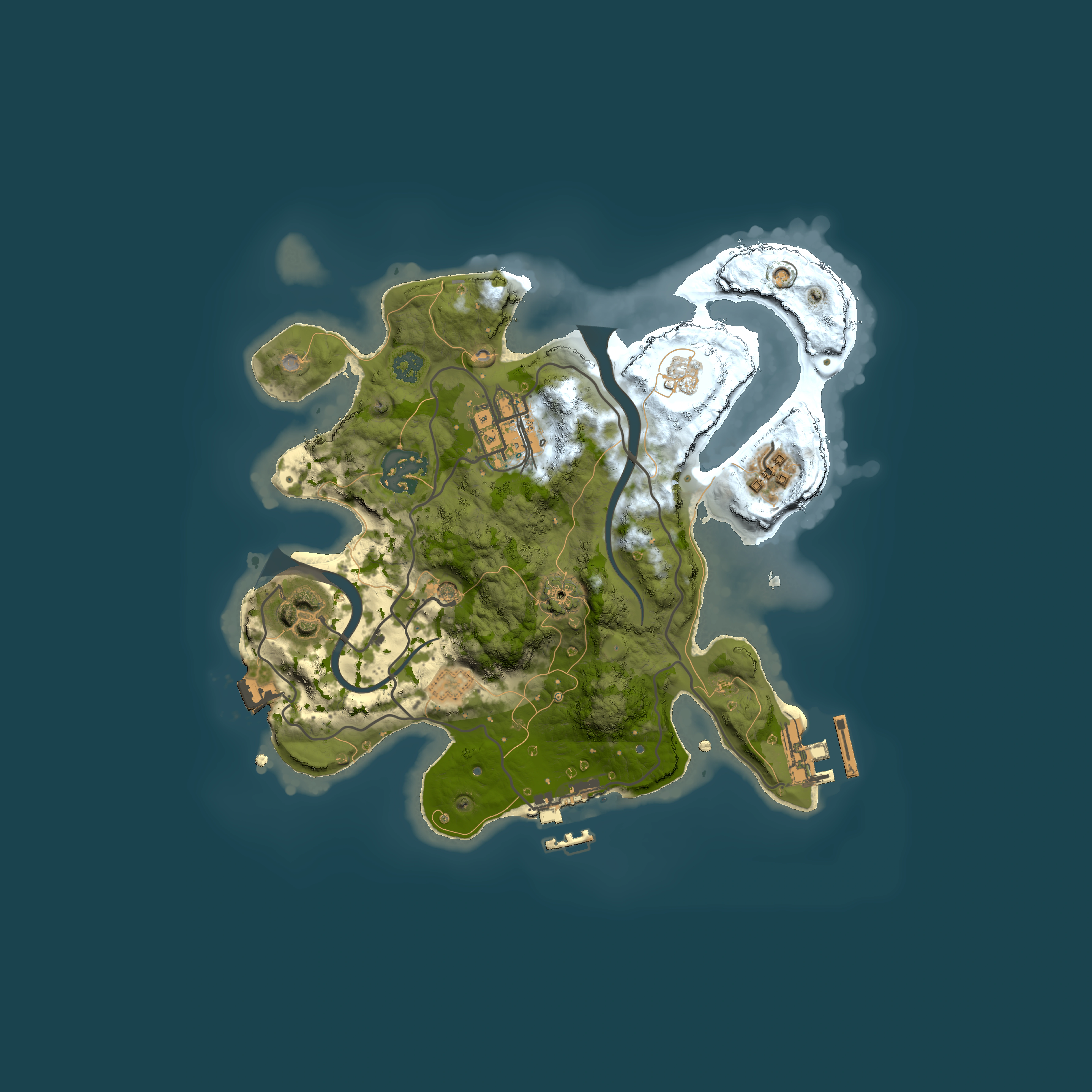 Full top-down render of Rust map seed 2082403832, 2500x2500m
