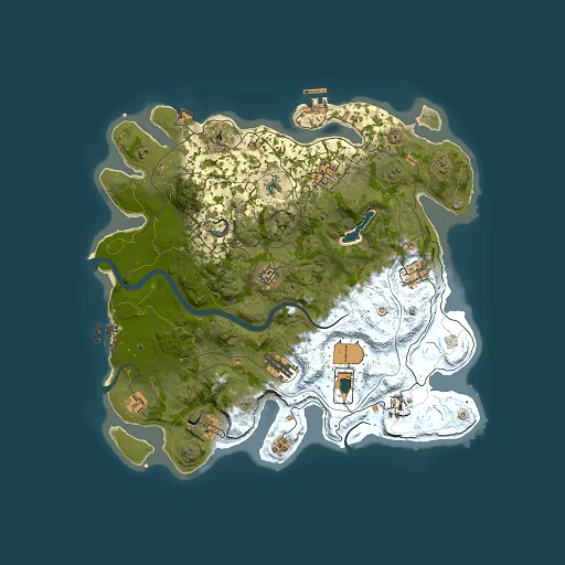 Rust map seed 1337, 3800x3800m top-down preview