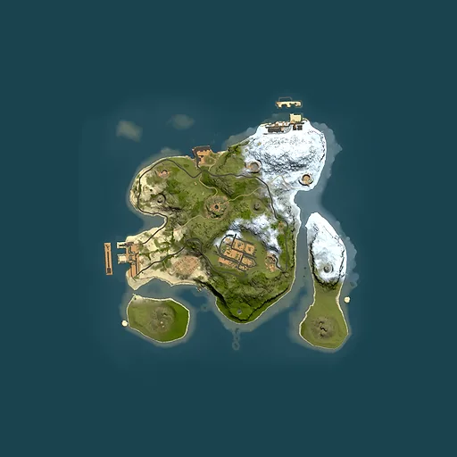 Rust map seed 2043390243, 2000x2000m top-down preview