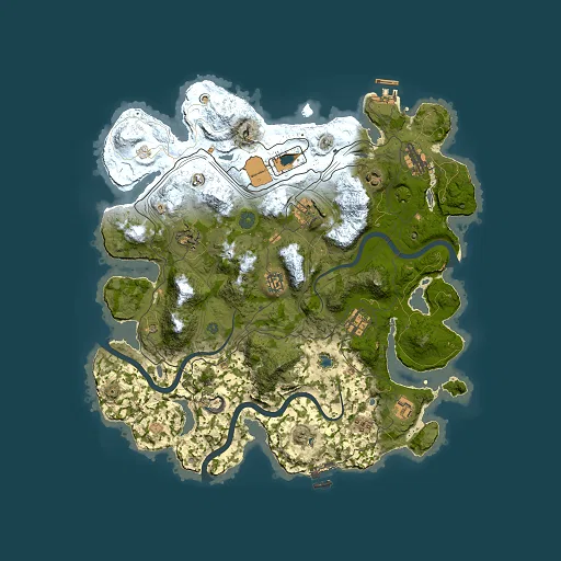 Rust map seed 1337, 3800x3800m top-down preview