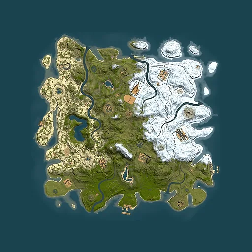Rust map seed 1538728564, 4500x4500m top-down preview