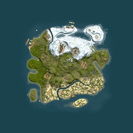 Rust map seed 1531732875, 3000x3000m top-down preview