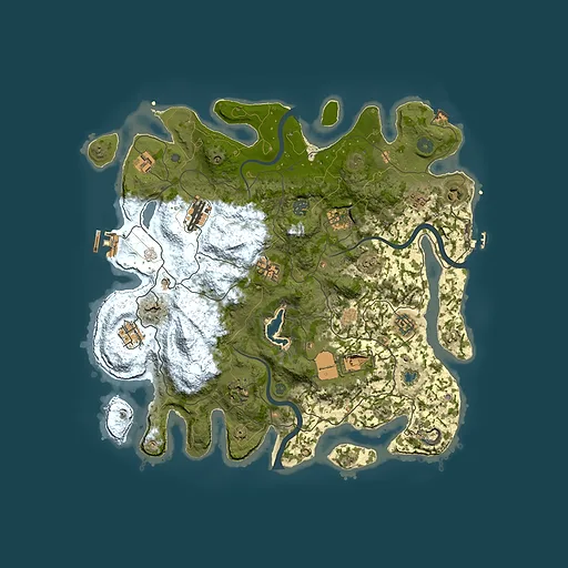 Rust map seed 635316722, 4000x4000m top-down preview