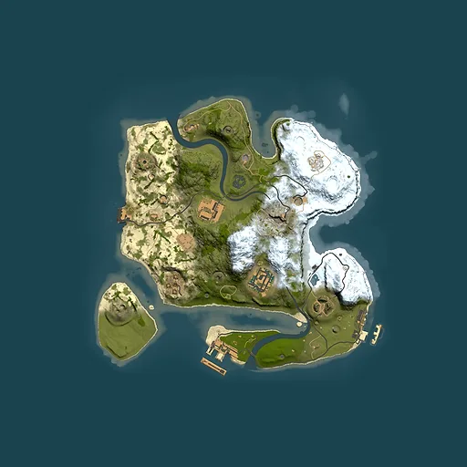 Rust map seed 2123132588, 2500x2500m top-down preview