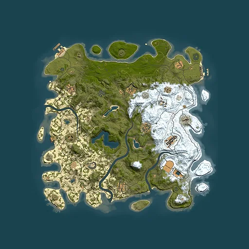 Rust map seed 96232123, 4500x4500m top-down preview
