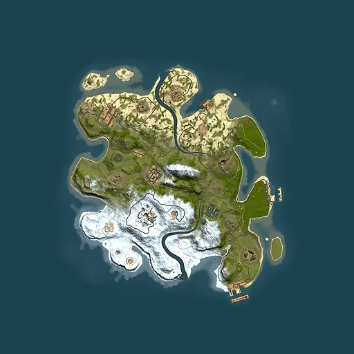Rust map seed 1683910361, 3000x3000m top-down preview