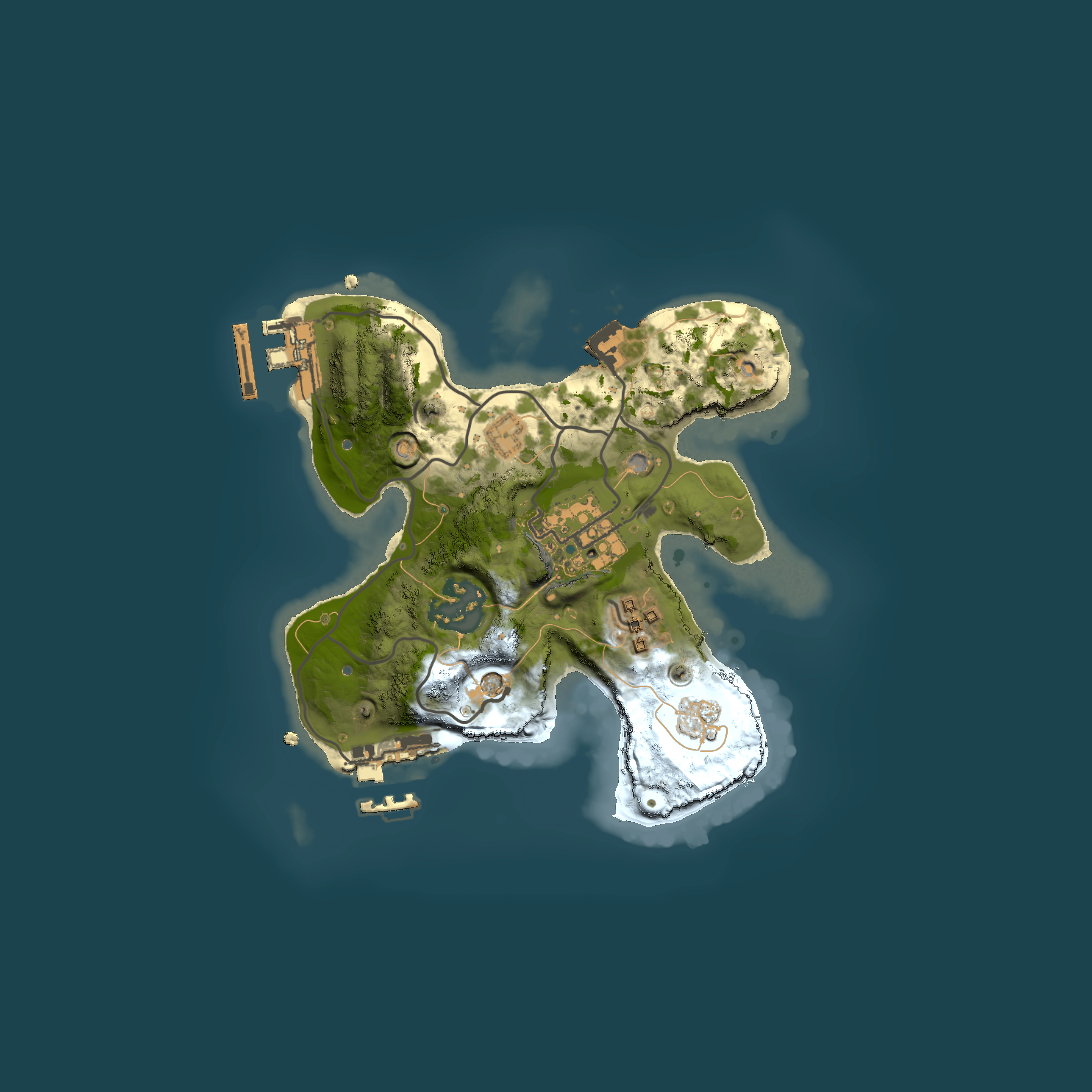 Full top-down render of Rust map seed 538851317, 2000x2000m