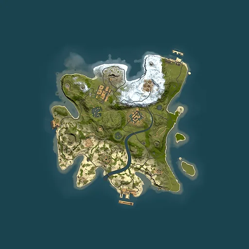 Rust map seed 142180197, 2500x2500m top-down preview
