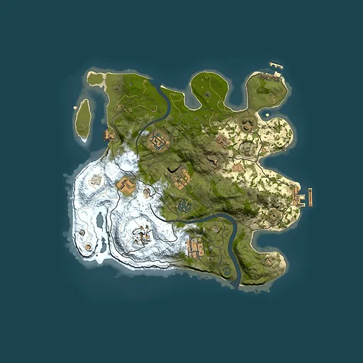 Rust map seed 1668012423, 3000x3000m top-down preview