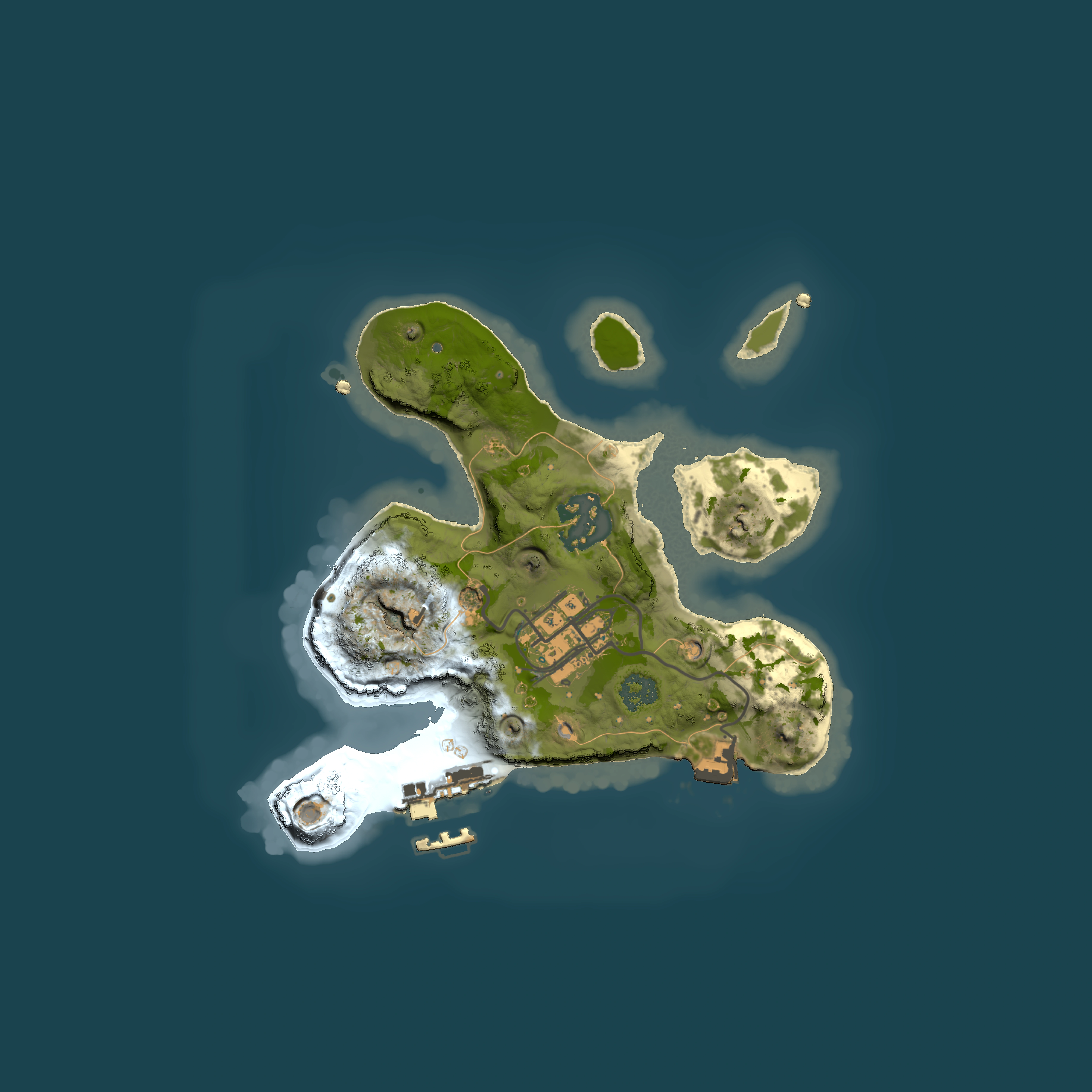 Full top-down render of Rust map seed 1641559456, 2000x2000m