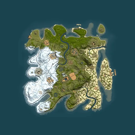 Rust map seed 1629592531, 3500x3500m top-down preview