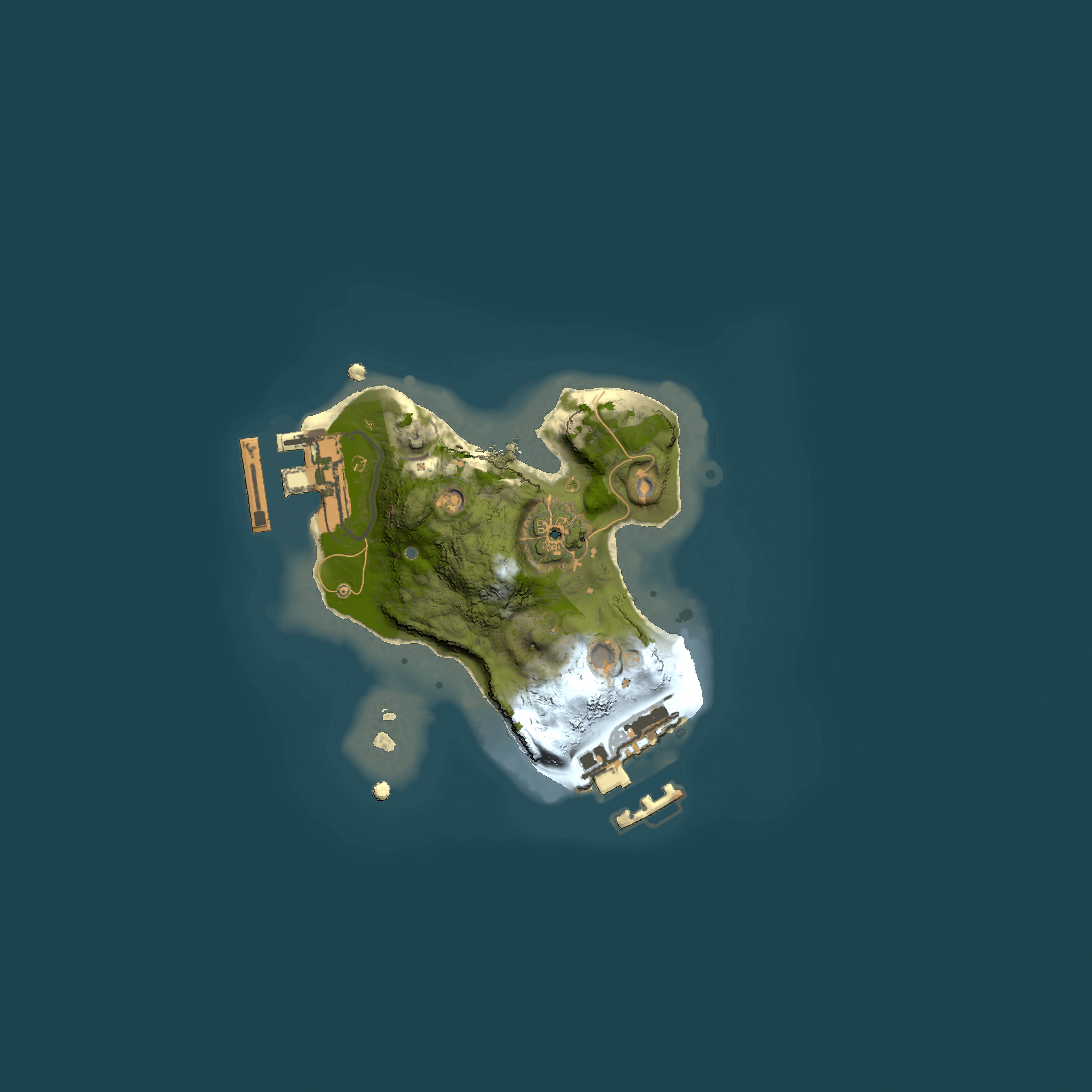 Full top-down render of Rust map seed 1048951469, 1500x1500m
