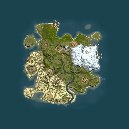 Rust map seed 959153682, 3000x3000m top-down preview