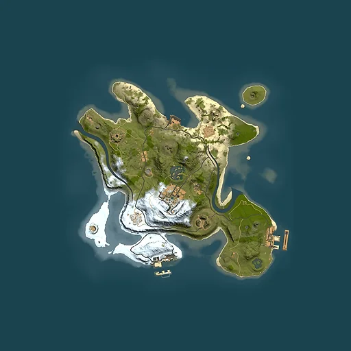 Rust map seed 109350398, 2500x2500m top-down preview
