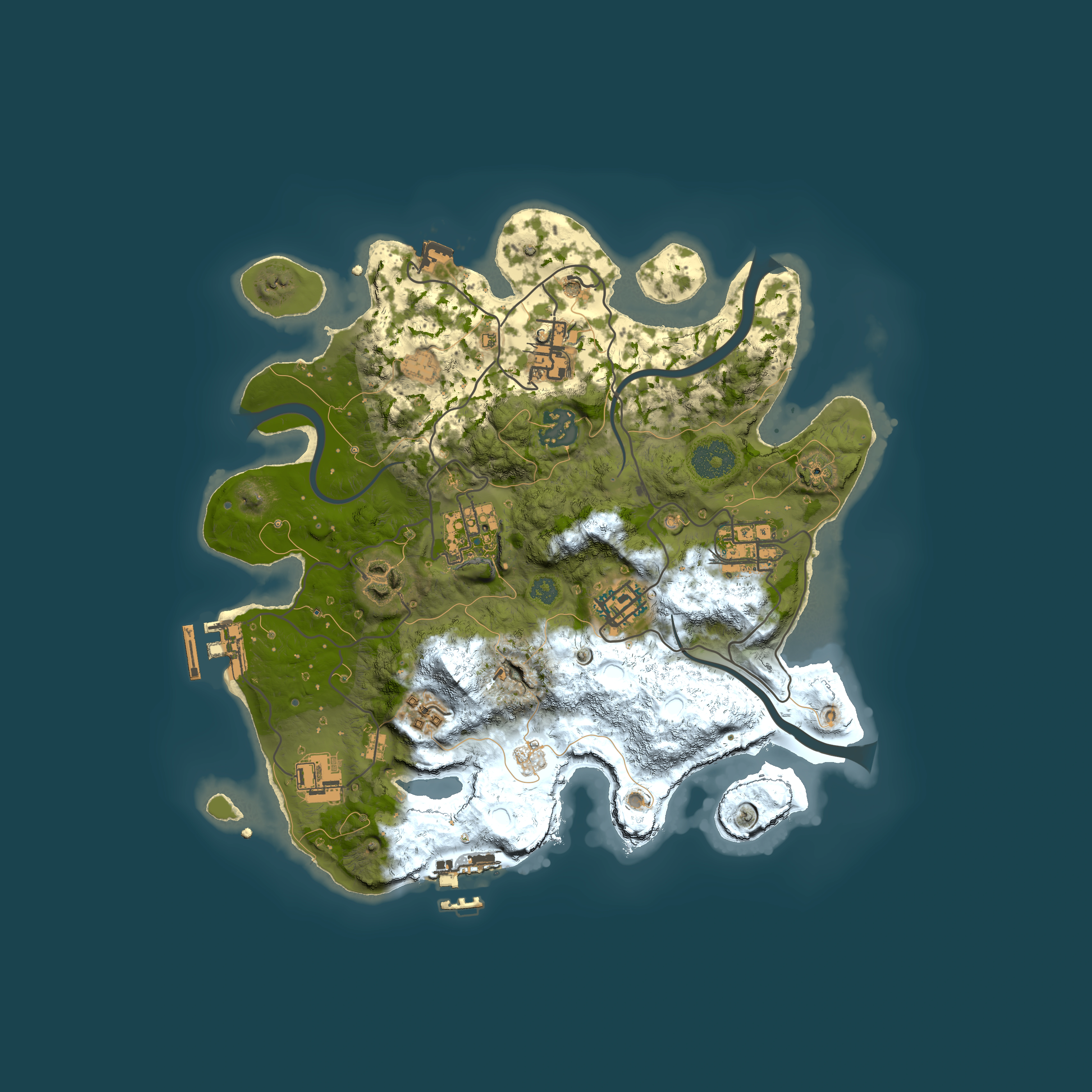 Full top-down render of Rust map seed 998938303, 3000x3000m