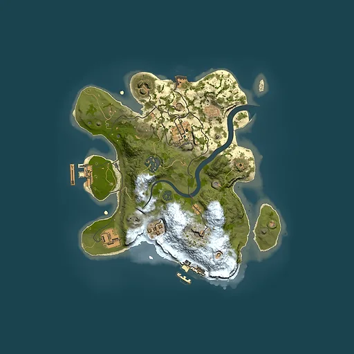 Rust map seed 237163635, 2500x2500m top-down preview