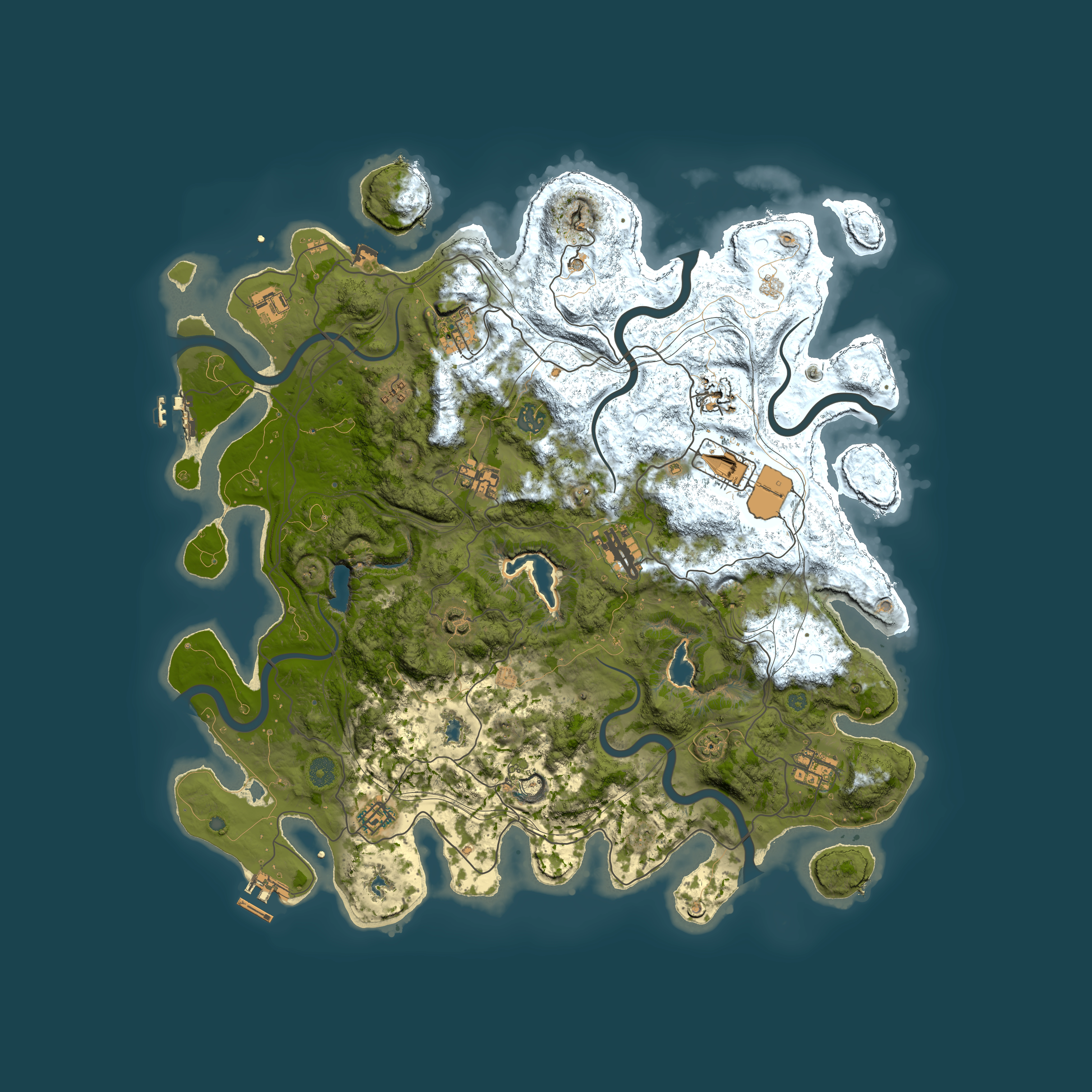 Full top-down render of Rust map seed 319700447, 4500x4500m