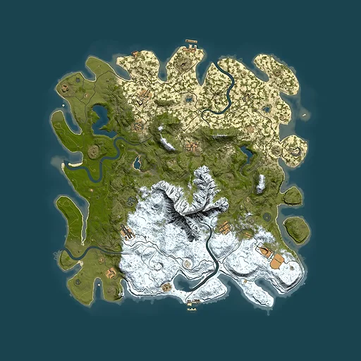 Rust map seed 550831235, 5000x5000m top-down preview