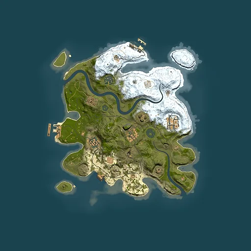 Rust map seed 626282605, 3000x3000m top-down preview