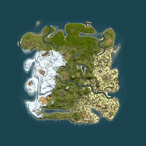 Rust map seed 1072138023, 4000x4000m top-down preview