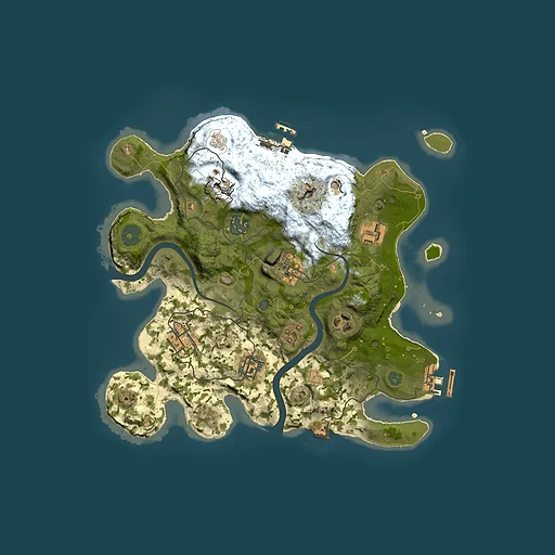 Rust map seed 596895596, 3000x3000m top-down preview