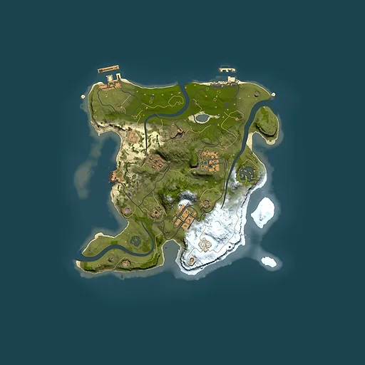 Rust map seed 1263619560, 2500x2500m top-down preview