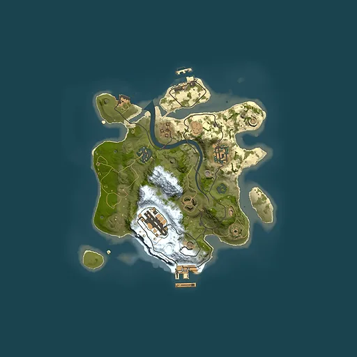 Rust map seed 1593097731, 2500x2500m top-down preview