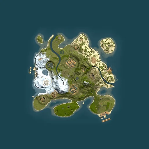 Rust map seed 276960476, 2500x2500m top-down preview