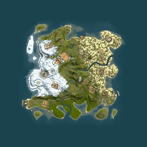Rust map seed 1978634800, 3500x3500m top-down preview