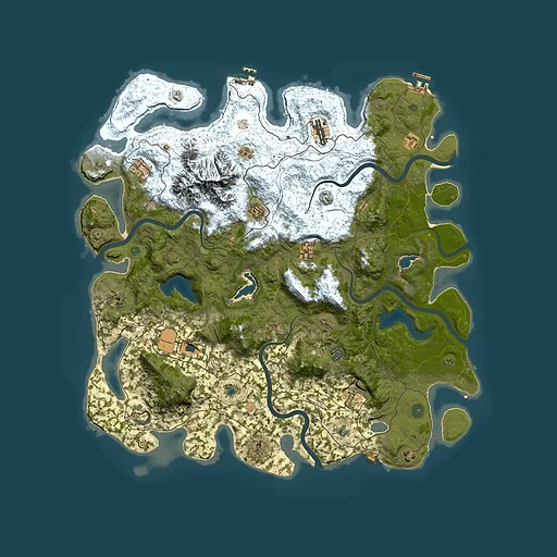 Rust map seed 1428749511, 5000x5000m top-down preview