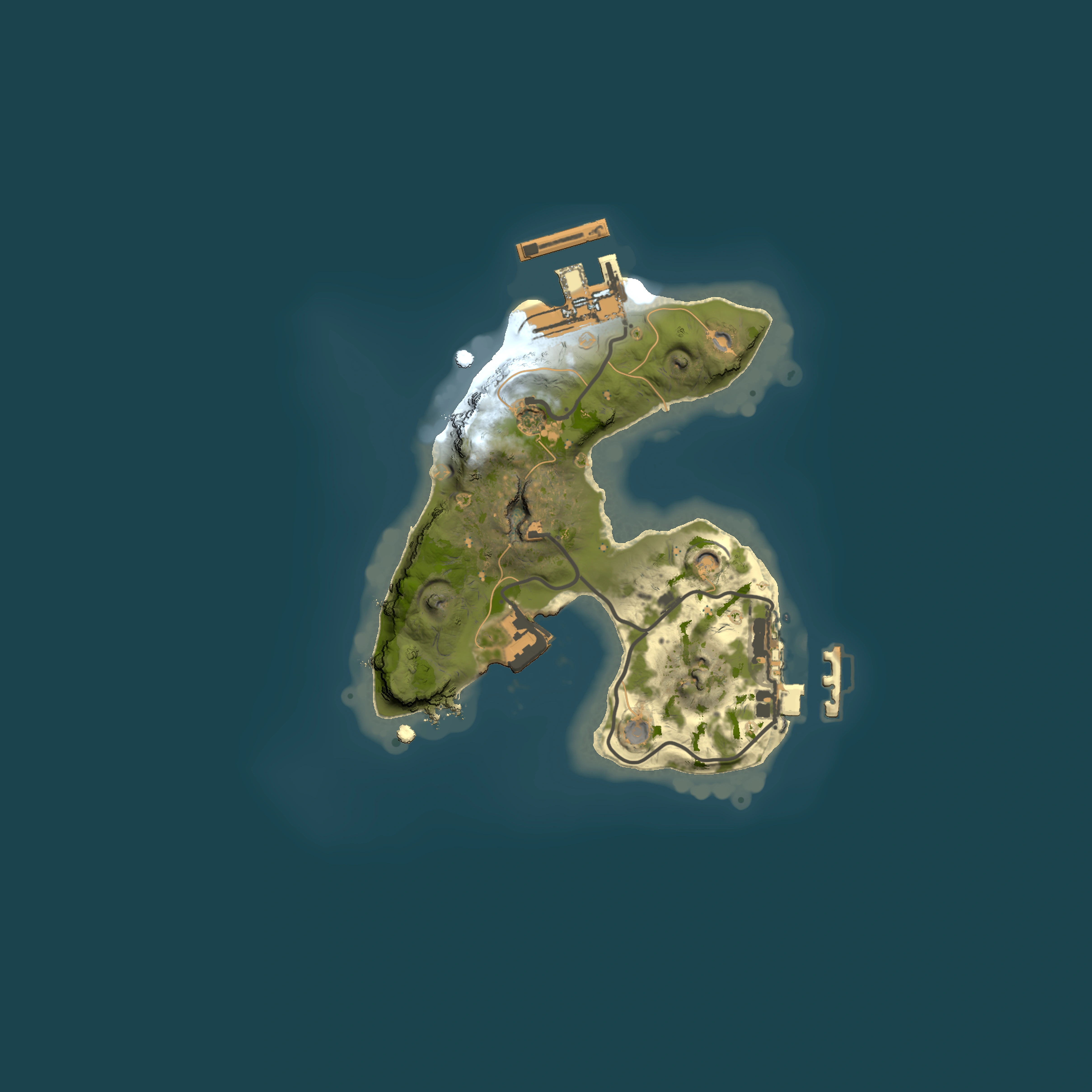 Full top-down render of Rust map seed 735547705, 1500x1500m