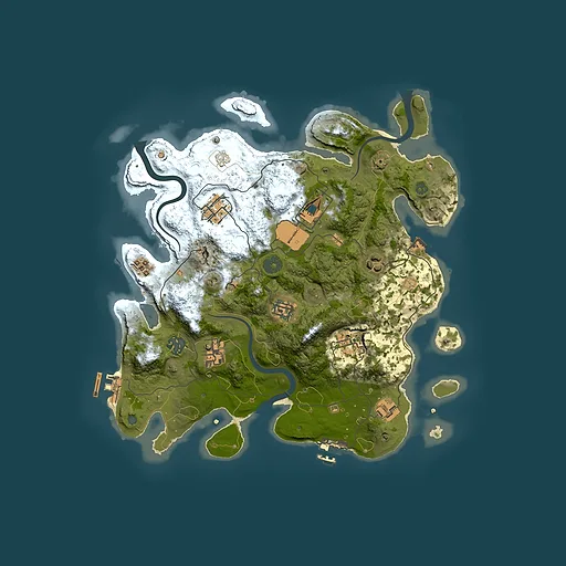 Rust map seed 952688392, 3500x3500m top-down preview