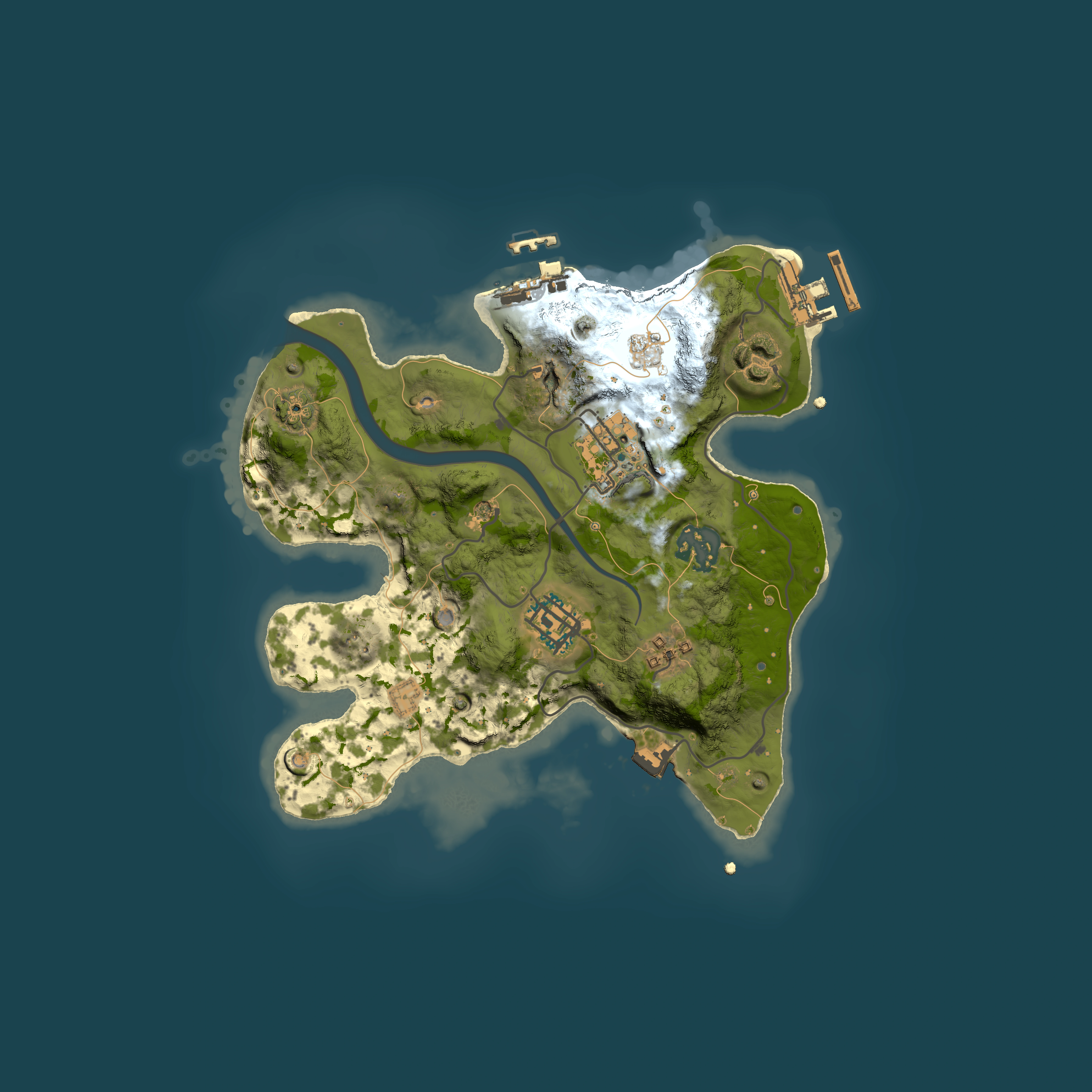 Full top-down render of Rust map seed 716017451, 2500x2500m