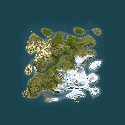 Rust map seed 1069423395, 3000x3000m top-down preview