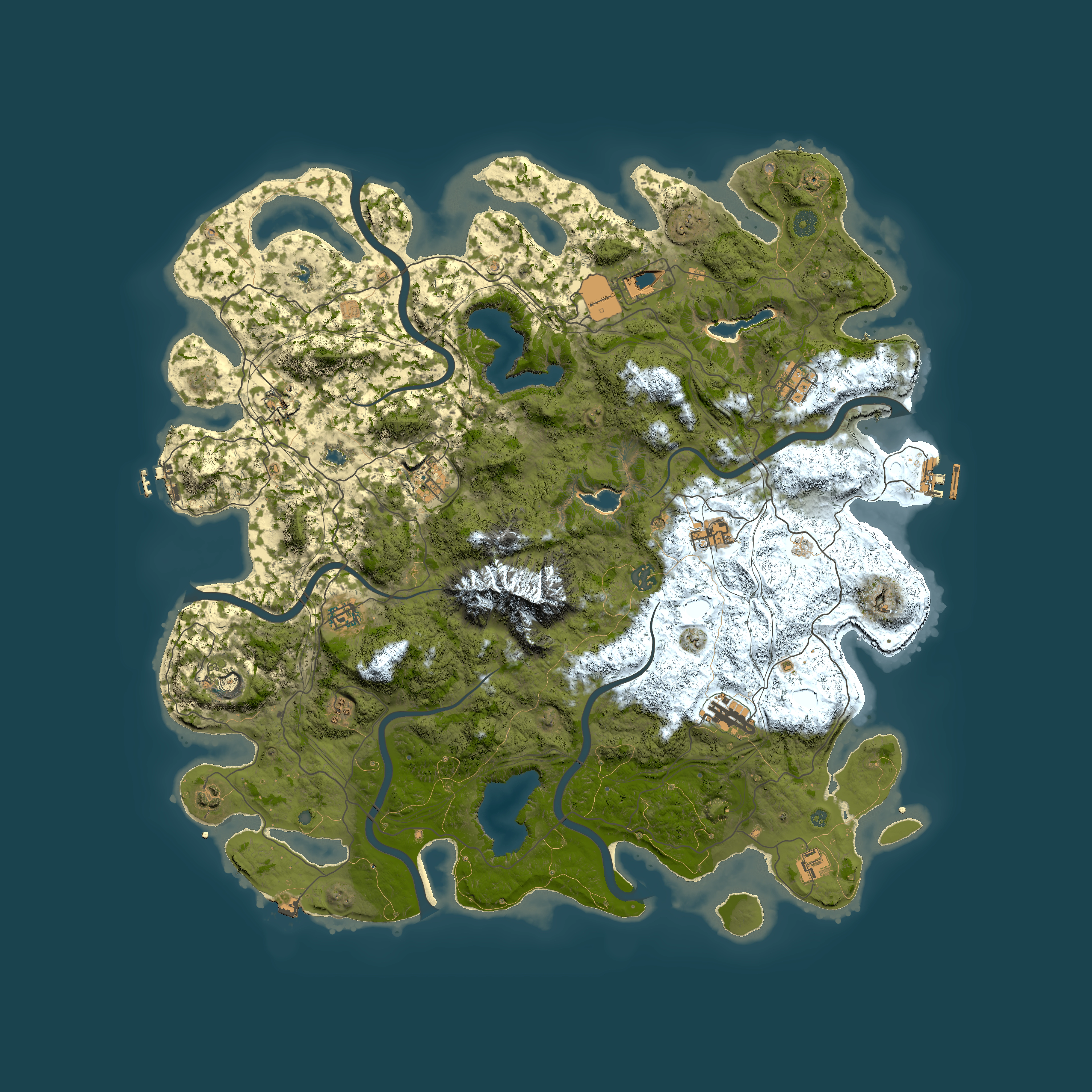 Full top-down render of Rust map seed 775468586, 5000x5000m