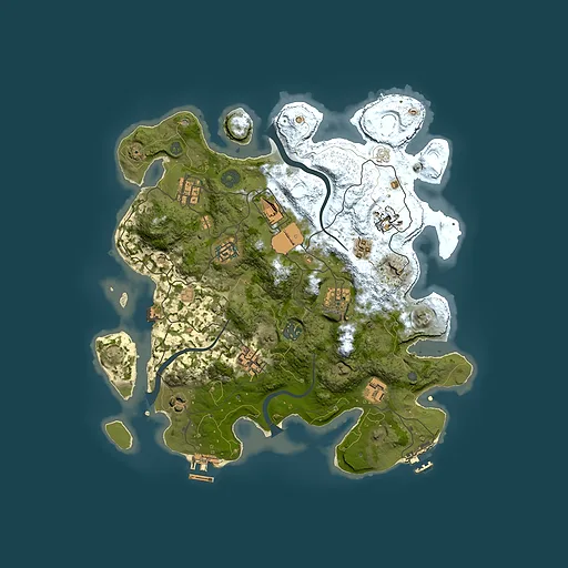 Rust map seed 1835561565, 3500x3500m top-down preview