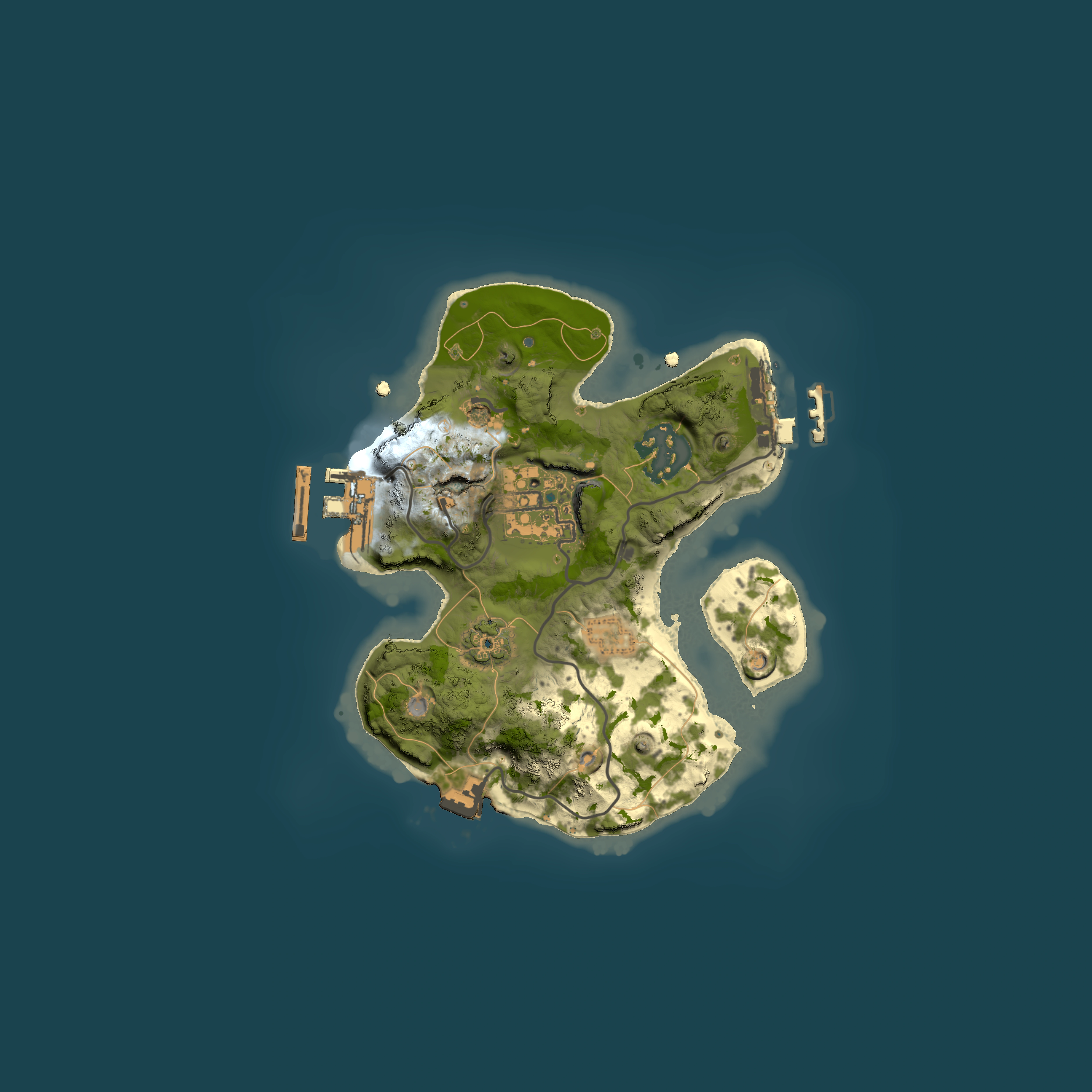 Full top-down render of Rust map seed 1839994534, 2000x2000m
