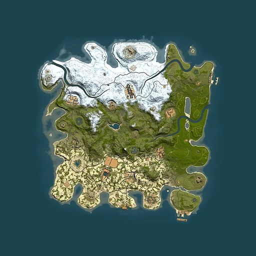 Rust map seed 329717056, 4000x4000m top-down preview