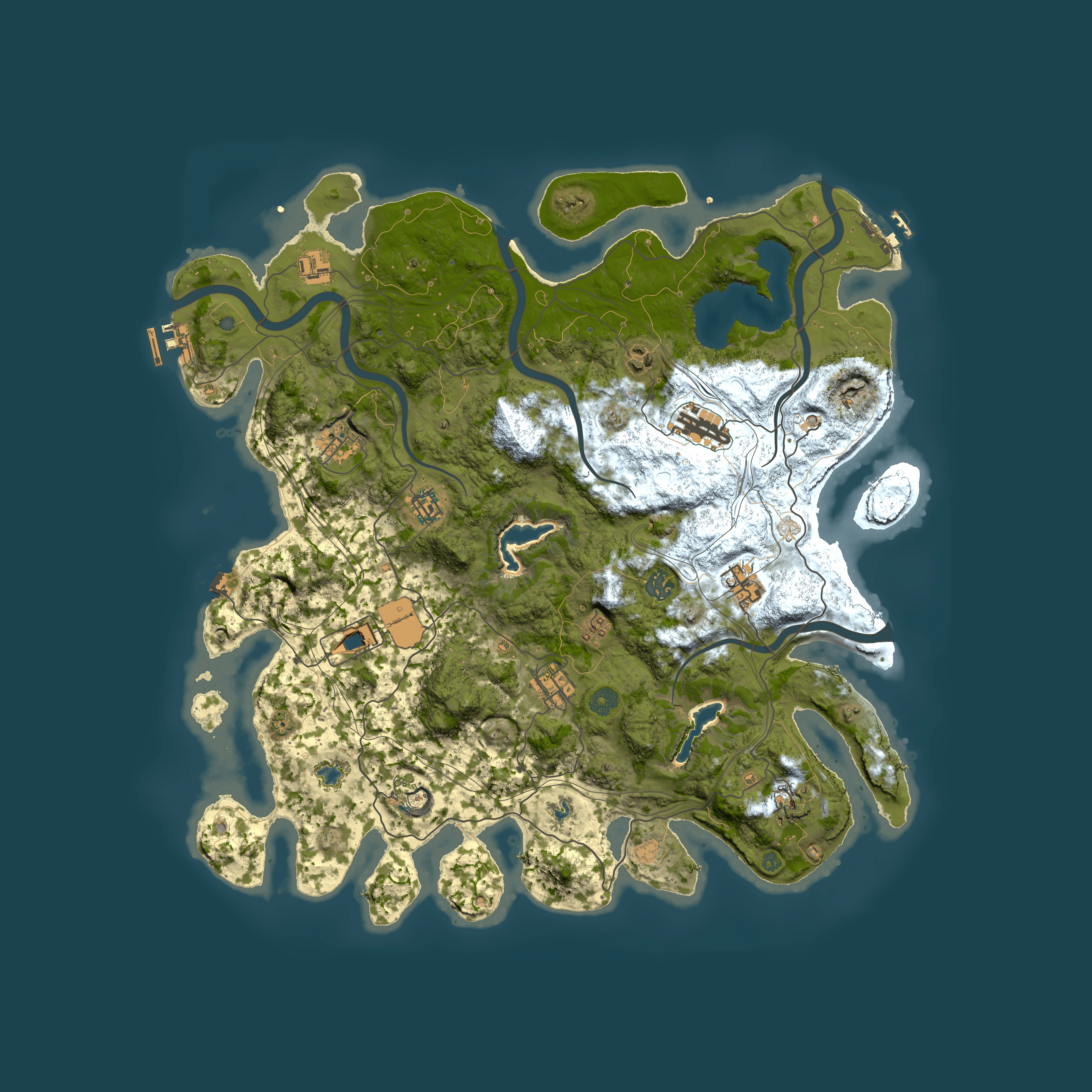 Full top-down render of Rust map seed 1720417219, 4500x4500m