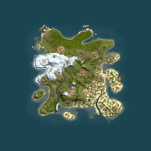 Rust map seed 1335862695, 3000x3000m top-down preview