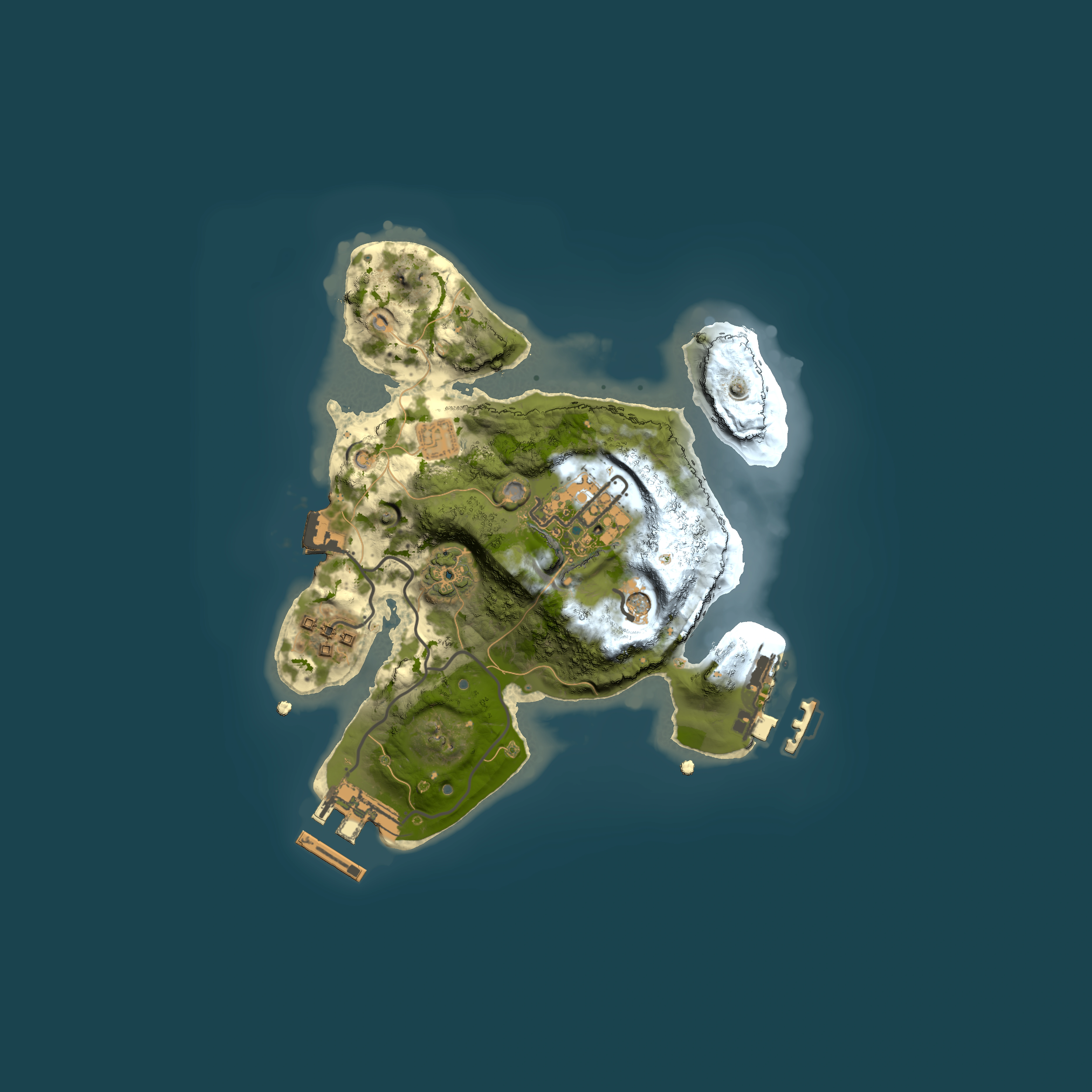 Full top-down render of Rust map seed 714329394, 2000x2000m