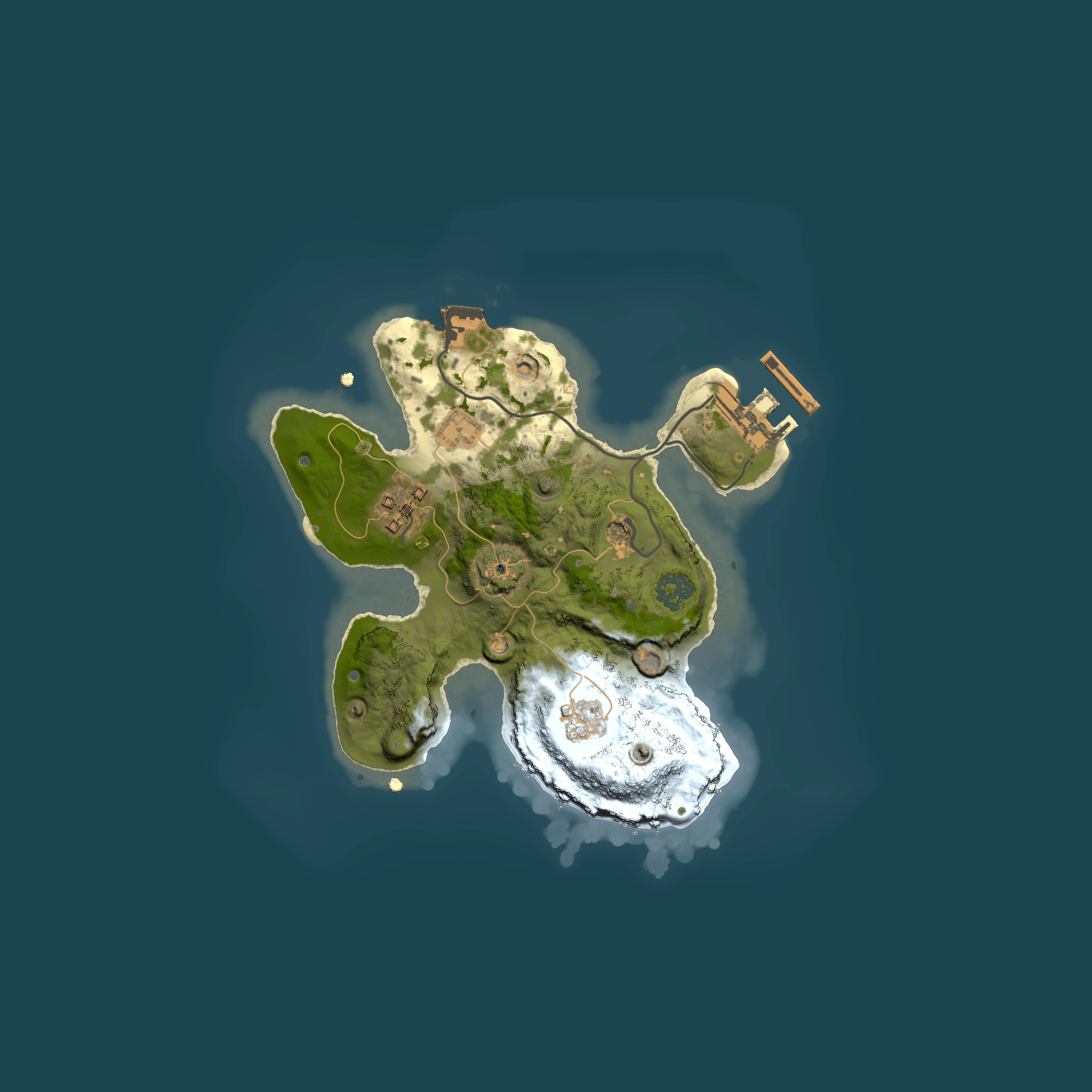 Full top-down render of Rust map seed 624807457, 2000x2000m