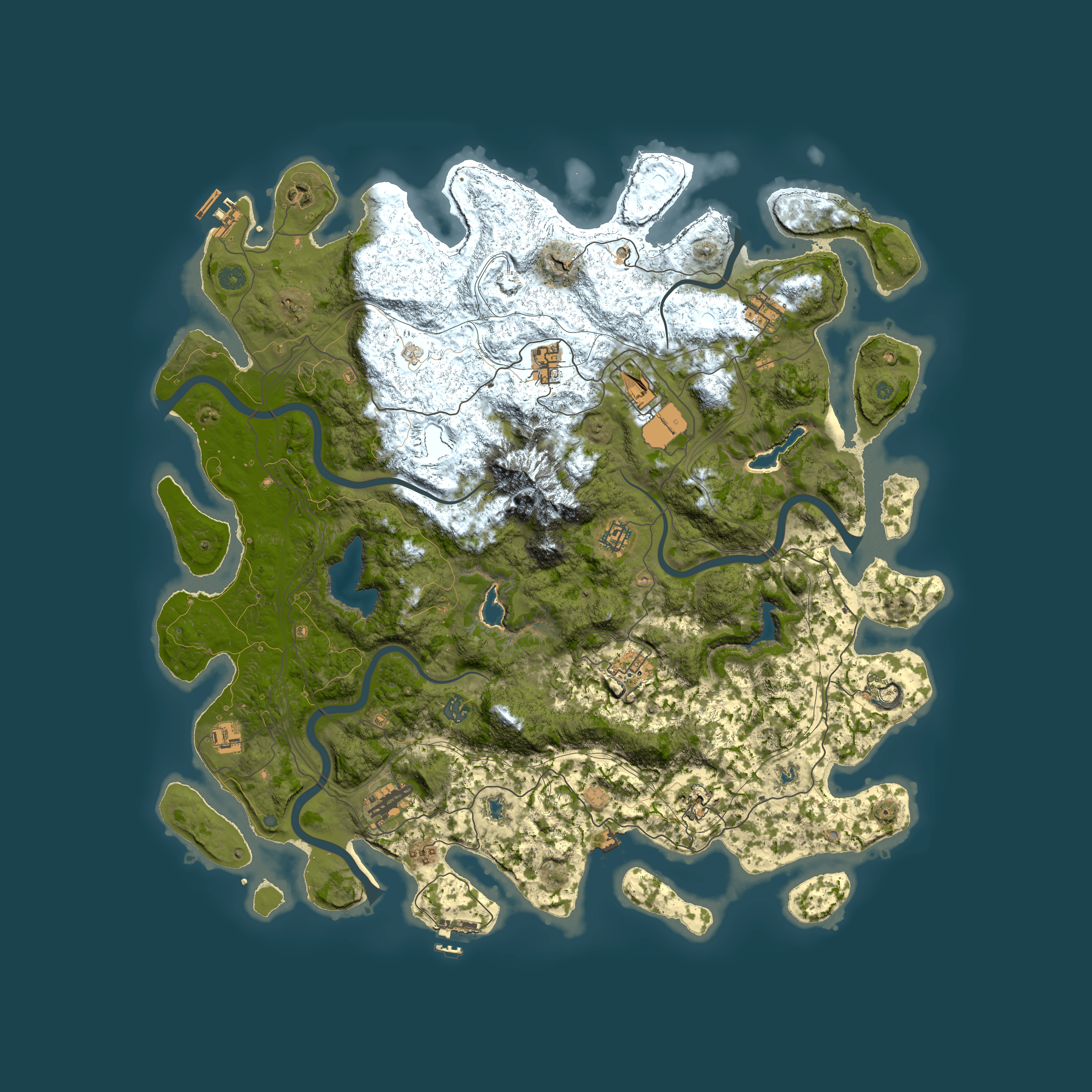 Full top-down render of Rust map seed 1729722505, 5000x5000m